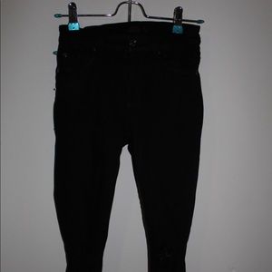 7 for All Mankind Black Skinny Jeans